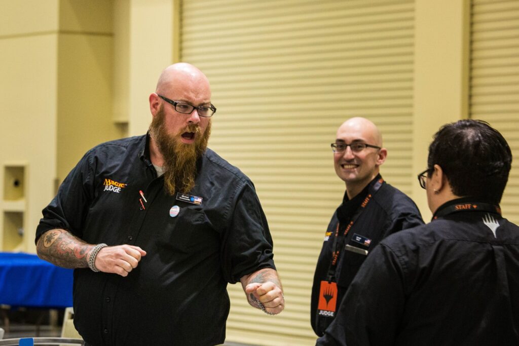 Baldy inspires Steet and Frank at MagicFest Seattle in 2019. Photo © John Brian McCarthy