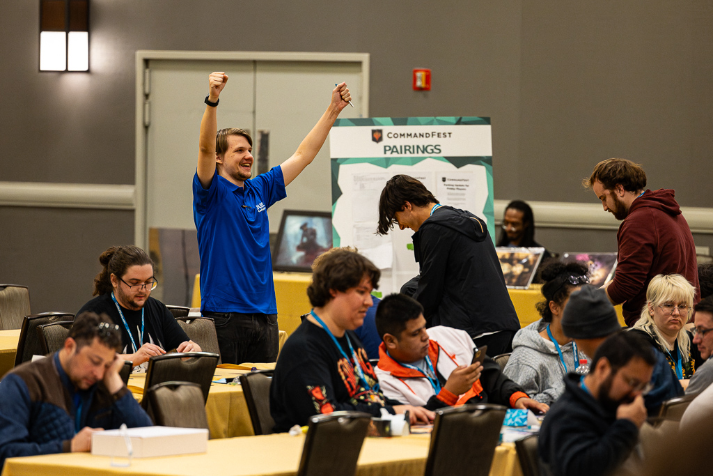 Celebrating all matches in at Commandfest Dallas in 2024. Photo © John Brian McCarthy