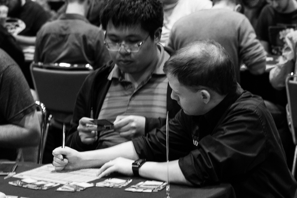 Paul helps a player register his limited pool at Grand Prix Orlando in 2017. Photo © John Brian McCarthy